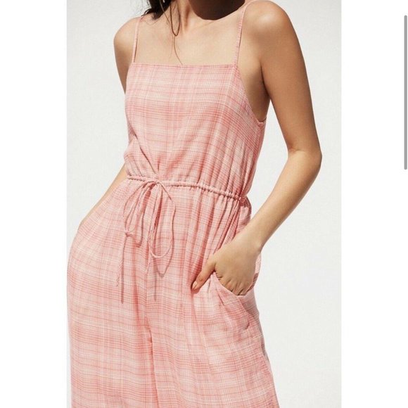🚫SOLD🚫Urban Outfitters Plaid Wide-Leg Jumpsuit - Picture 4 of 5